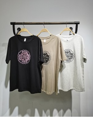 寬鬆休閒時尚刺繡字母TEE-003054-精選單品特價7折