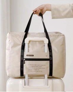 簡約時尚旅行包手提大容量短途輕便可套拉杆折疊行李袋-870085-全店新品,買滿$800即減$200輸入優惠碼(SS-200)